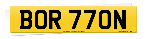 Registration number BOR 770N